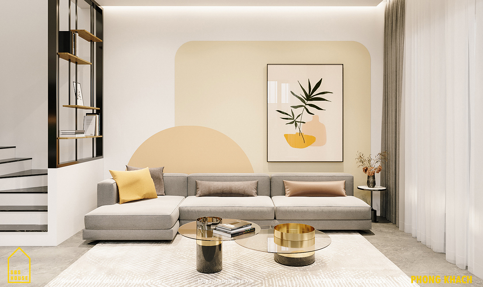 cach chon mau son trong nha phong khach menh tho