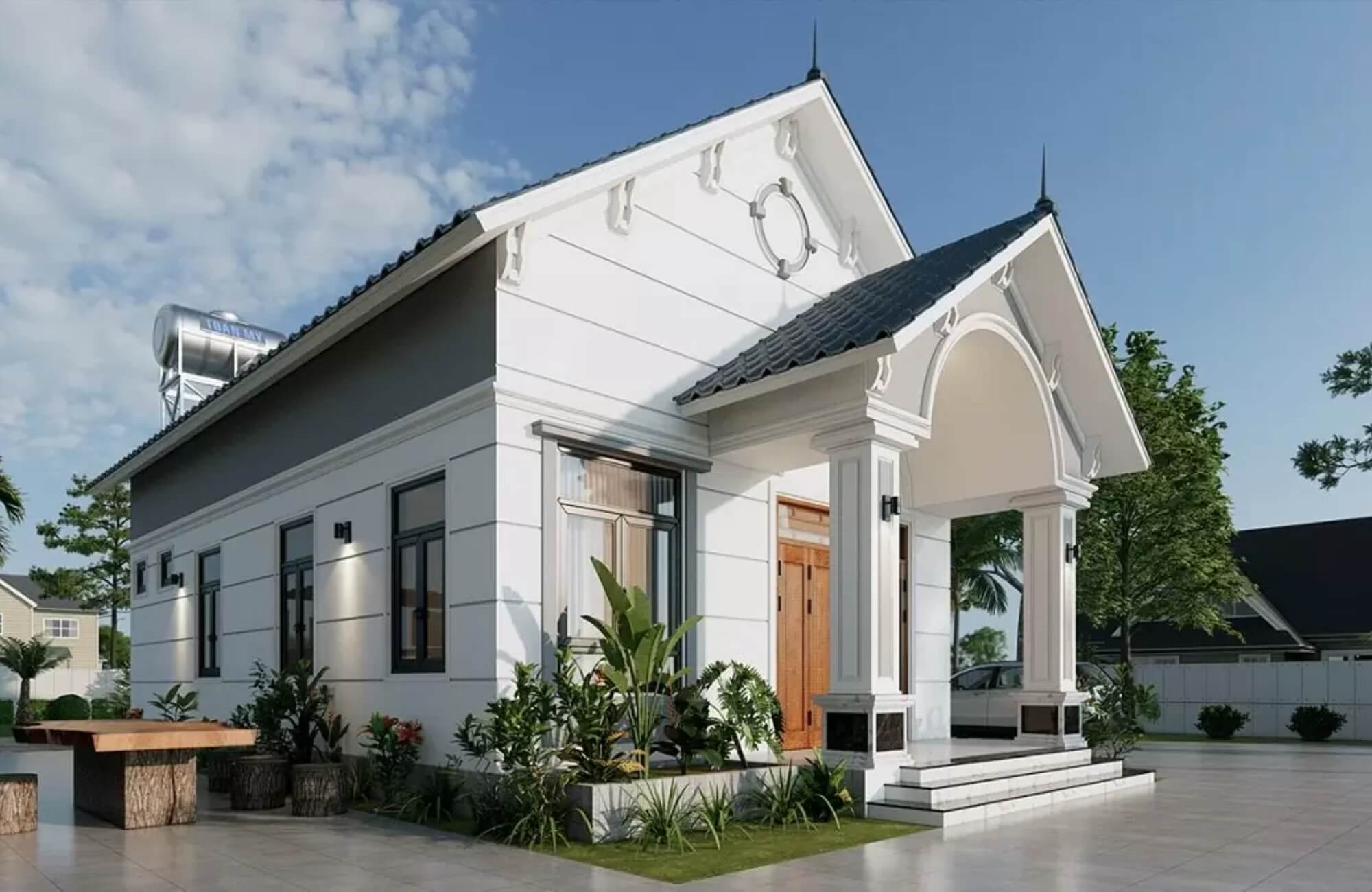 mau son nha dep cap 4 3 phong ngu mai thai