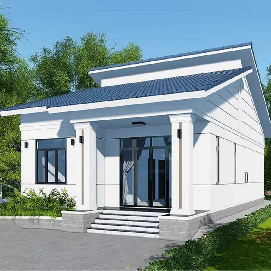 mau son nha dep cap 4 dep trang xam