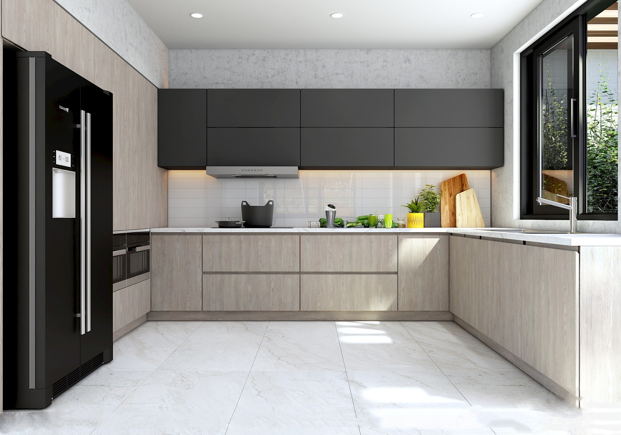 mau son trong phong bep menh tho