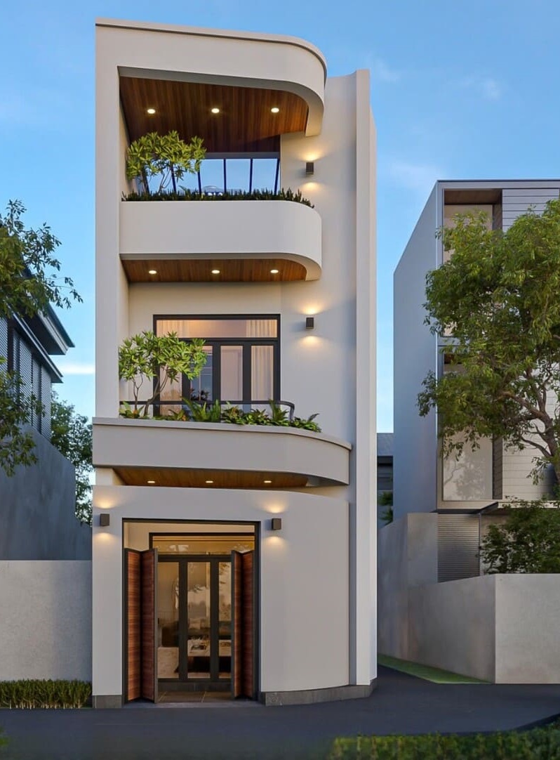 phoi mau son mat tien nha dep vang be