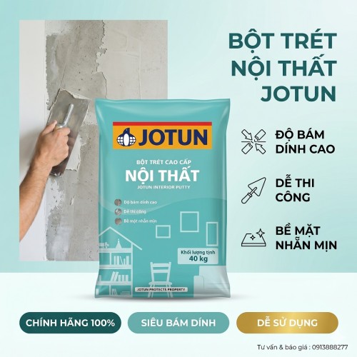 Bột Trét Tường Jotun Nội Thất 40kg