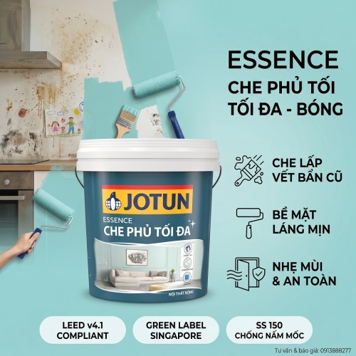 Sơn Jotun Trong Nhà Essence Che Phủ Tối Đa Bóng 15L