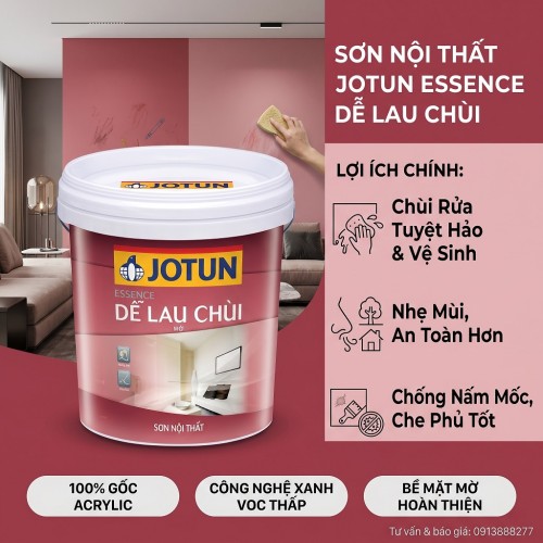 Sơn Jotun Trong Nhà Essence Dể Lau Chùi 17L