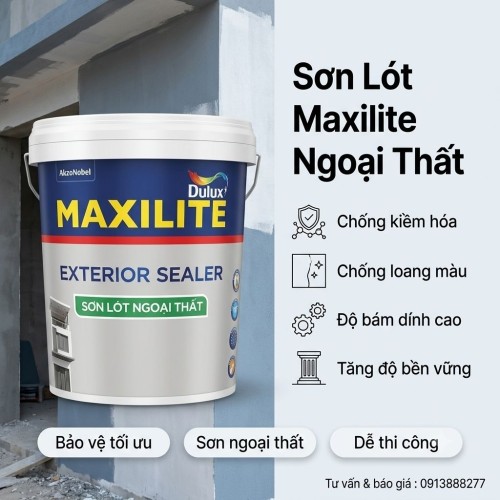 Sơn Lót Maxilite 48C Chống Kiềm Ngoài Trời 15L