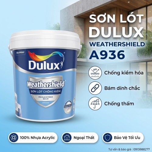 Sơn Lót Ngoài Trời Dulux Weathershield A936 Thùng 15L