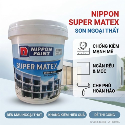 Sơn Nippon  Ngoài Trời Supper Matex 17L