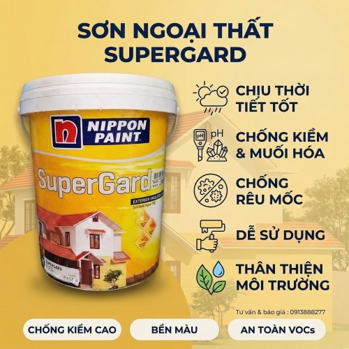 Sơn Nippon Ngoài Trời SuperGard 17L