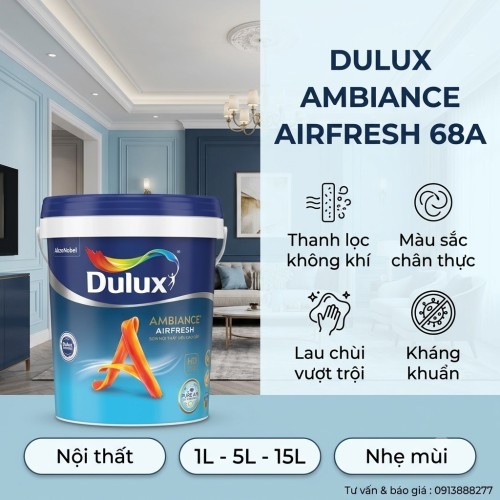 Sơn Dulux Trong Nhà Ambiance AirFresh 68A Lọc Không Khí 15L