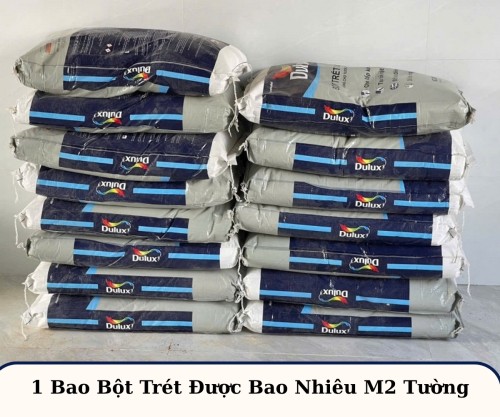 1 bao bột trét được bao nhiêu m2 tường