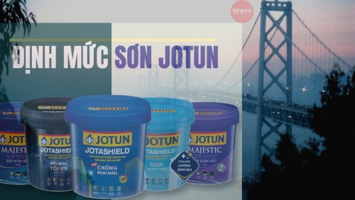 Định mức sơn Jotun trong nhà và ngoài trời các loại