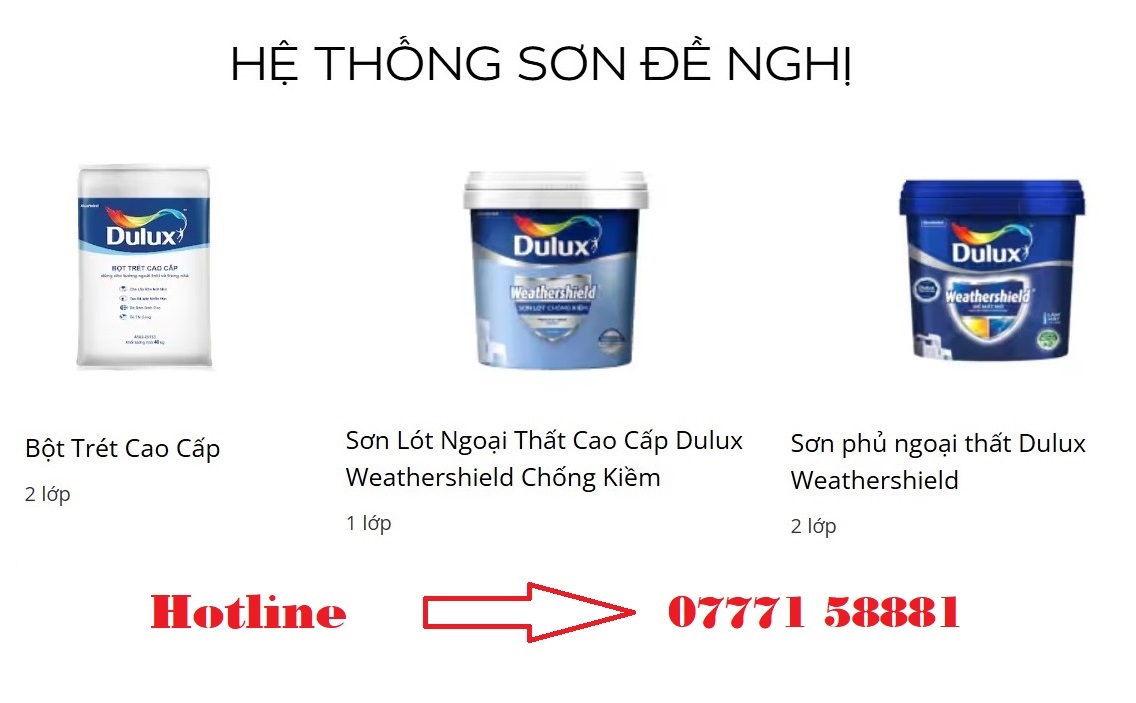 thi cong 2lop bot tret 1lop son lot 2lop son phu dulux