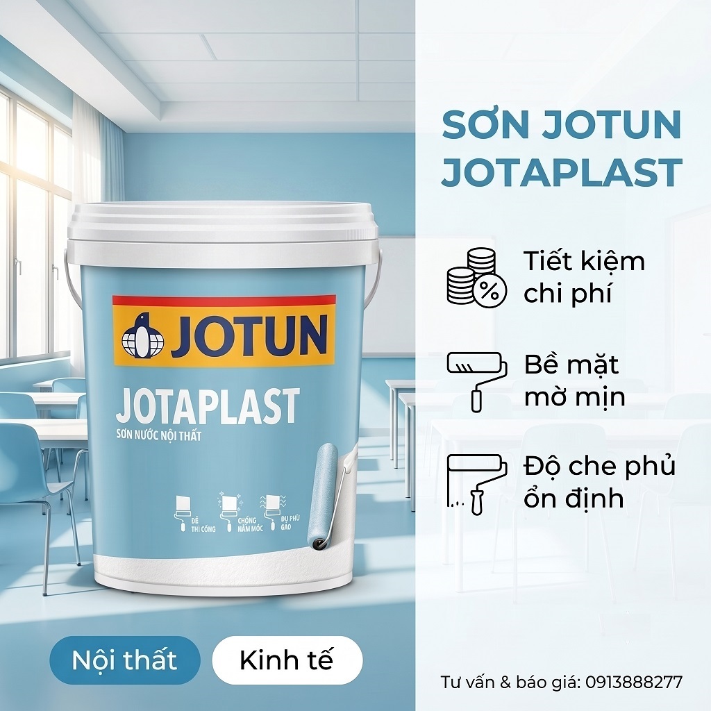 Sơn Jotun Jotaplast kinh tế giá rẻ thùng 17L