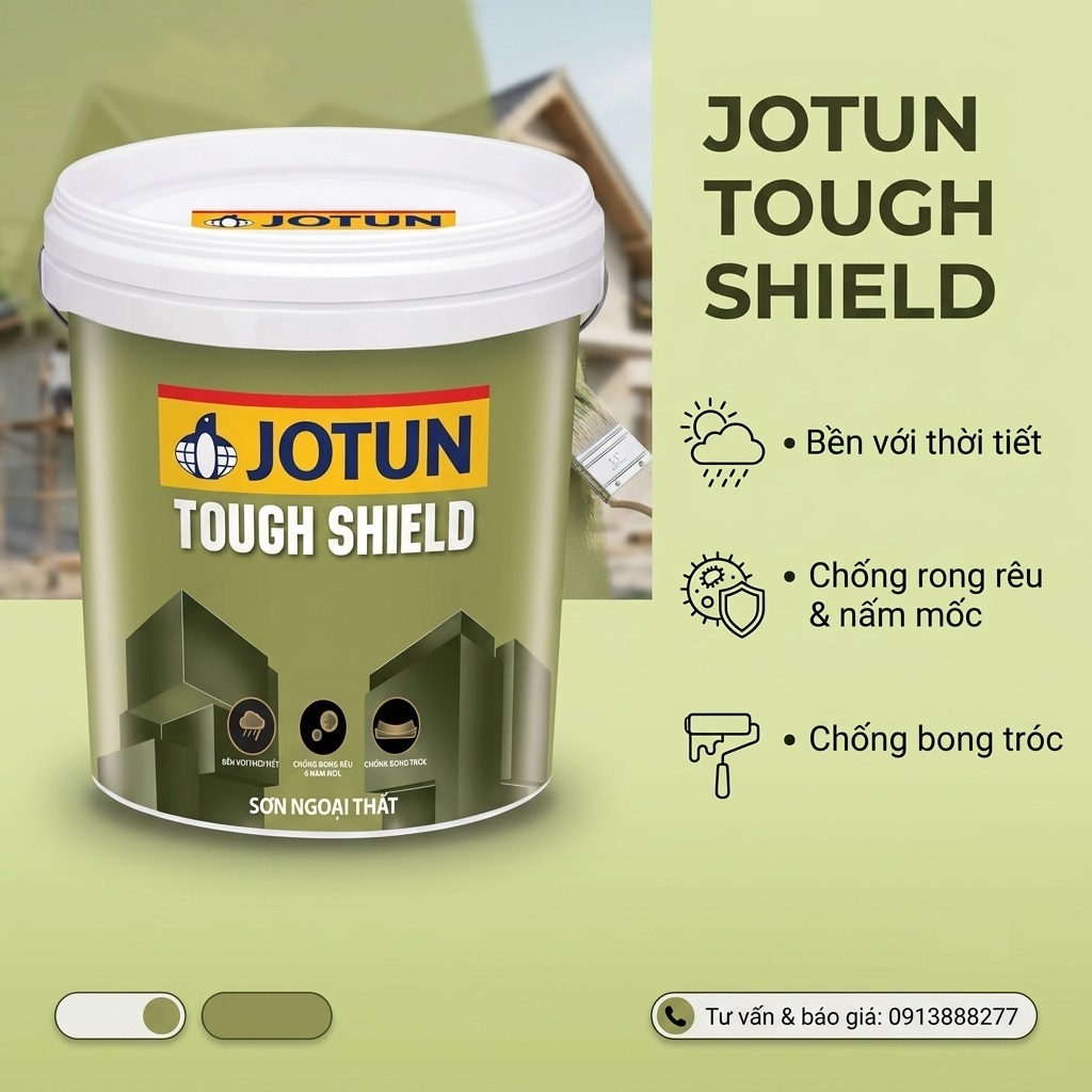 Sơn Jotun  Ngoài Trời Tough Shield 17L