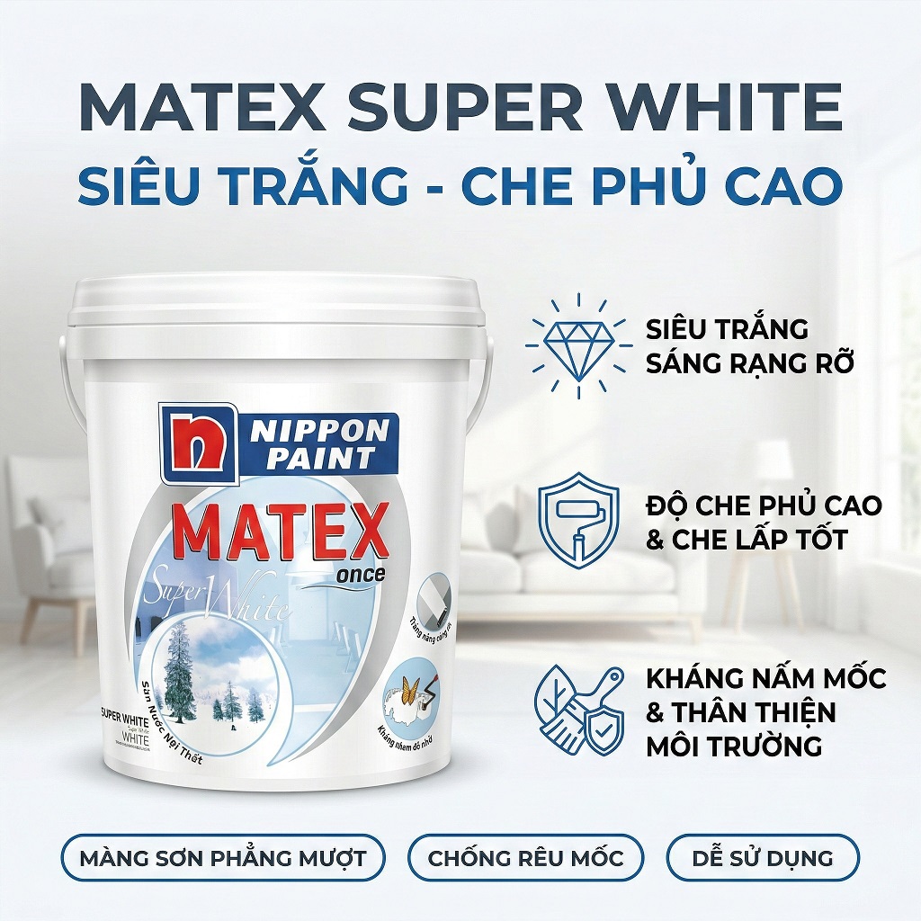 son nippon trong nha matex super white 17l