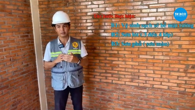 buoc thuc hien son pu cho tuong gach the khong to