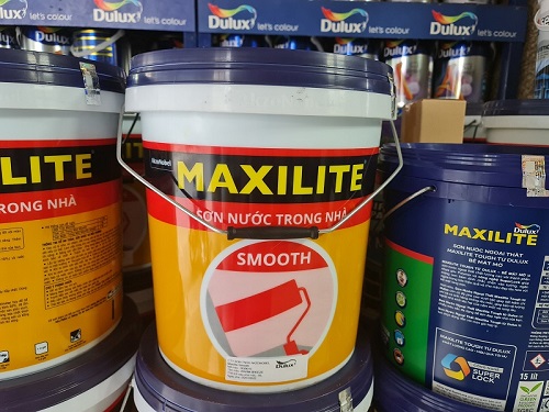 Sơn Nhà Giá Rẻ - Sơn Nước Trong Nhà Giá Rẻ 9 son maxilite trong nha smooth 18L 1