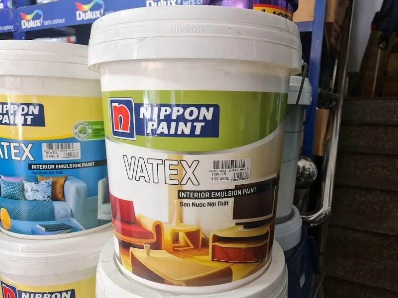 Sơn Nippon Vatex Trong Nhà Giá Rẻ 17L 2 son nippon vatex trong nha 17l giare