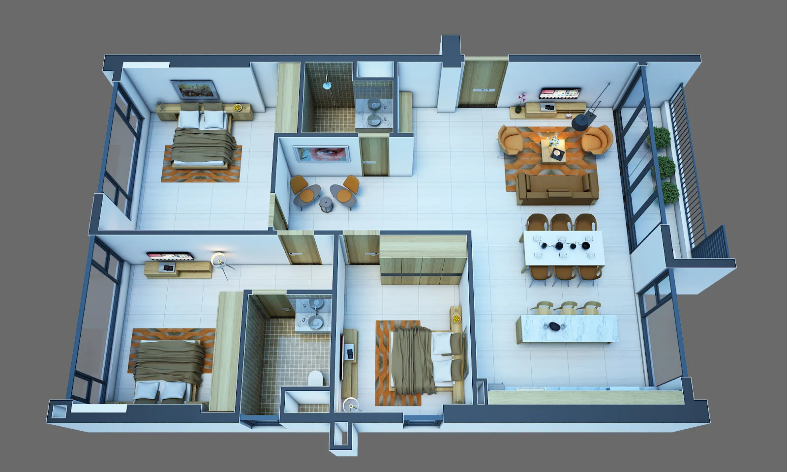 Thiết kế nhà 3d - công nghệ hiện đại và tiện lợi 4 Thiet ke nha voi cong nghe 3d noi troi