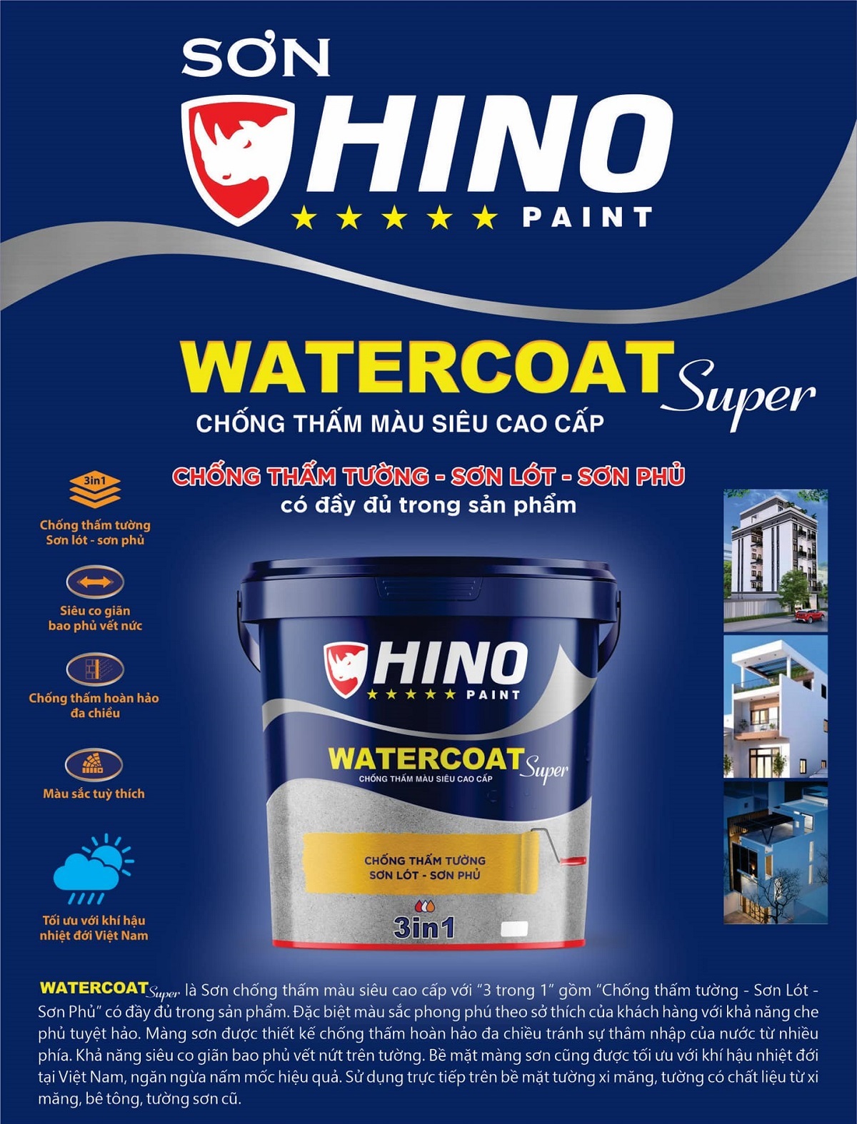 chống thấm tường Hino