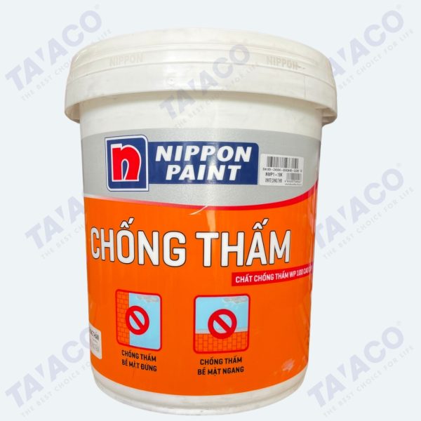 Sơn Chống Thấm Nippon Wp100 Pha Xi Măng